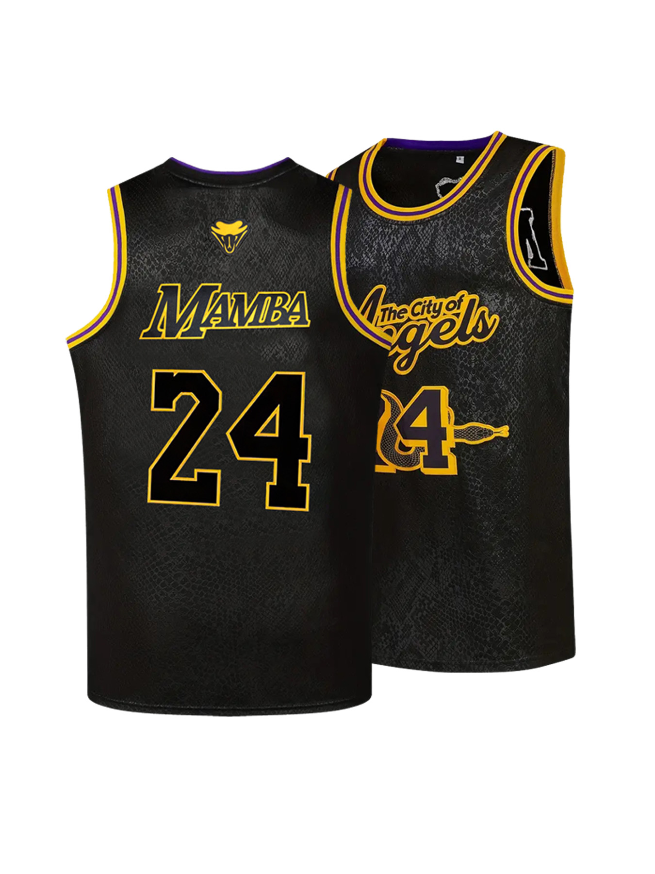 Sports Equipment Jersey - Mamba 24 Embroidered Basketball Jersey Unisex