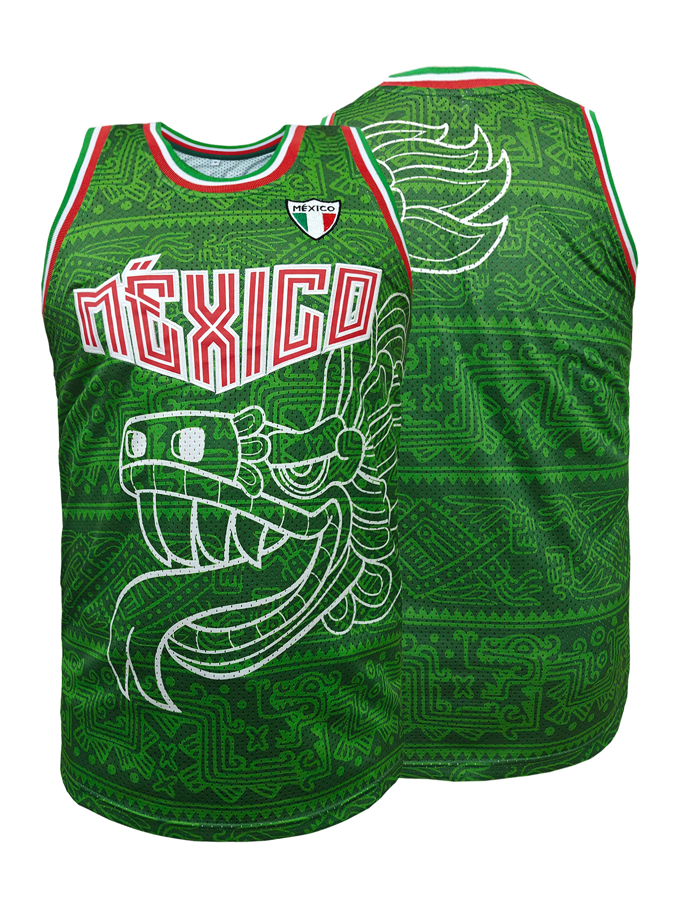 Sports Equipment Jersey - Mexico Embroidered Basketball Jersey Men Women