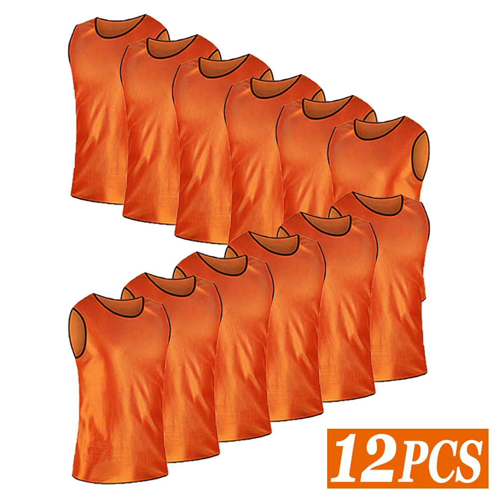 Sports Equipment Jersey - 12PCS Football Training Vest Breathable Mesh