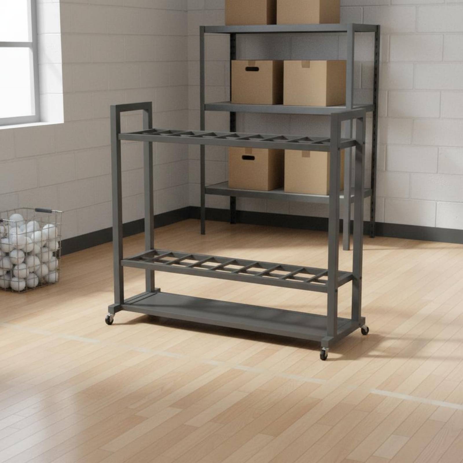 Lacrosse Stick Rack Solid Base - Sports Equipment Locker ulasan dan harga