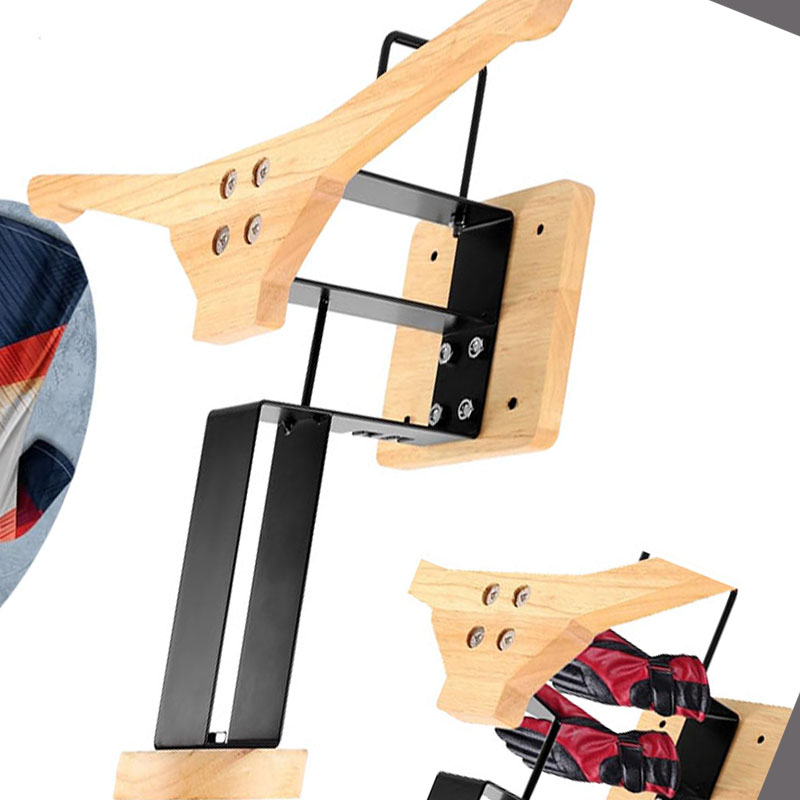 Wood Motorcycle Helmet Holder  - Sports Equipment At Home ulasan dan harga