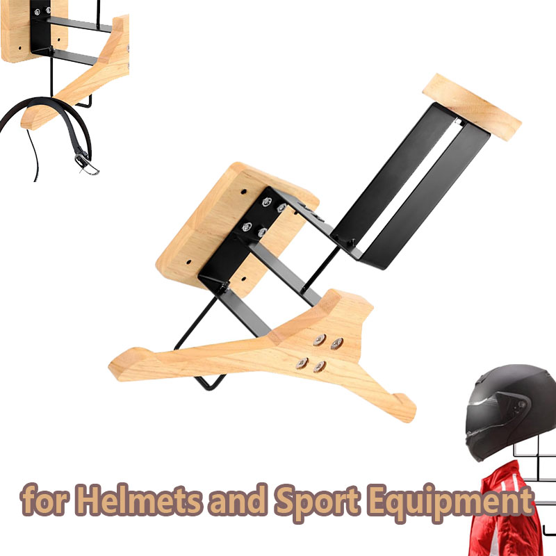 Wood Motorcycle Helmet Holder  - Sports Equipment At Home ulasan dan harga
