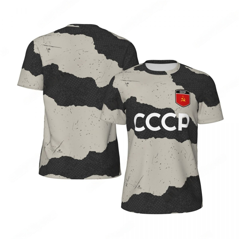 CCCP Pattern T-shirt Men Summe - Sports Equipment Jersey ulasan dan harga