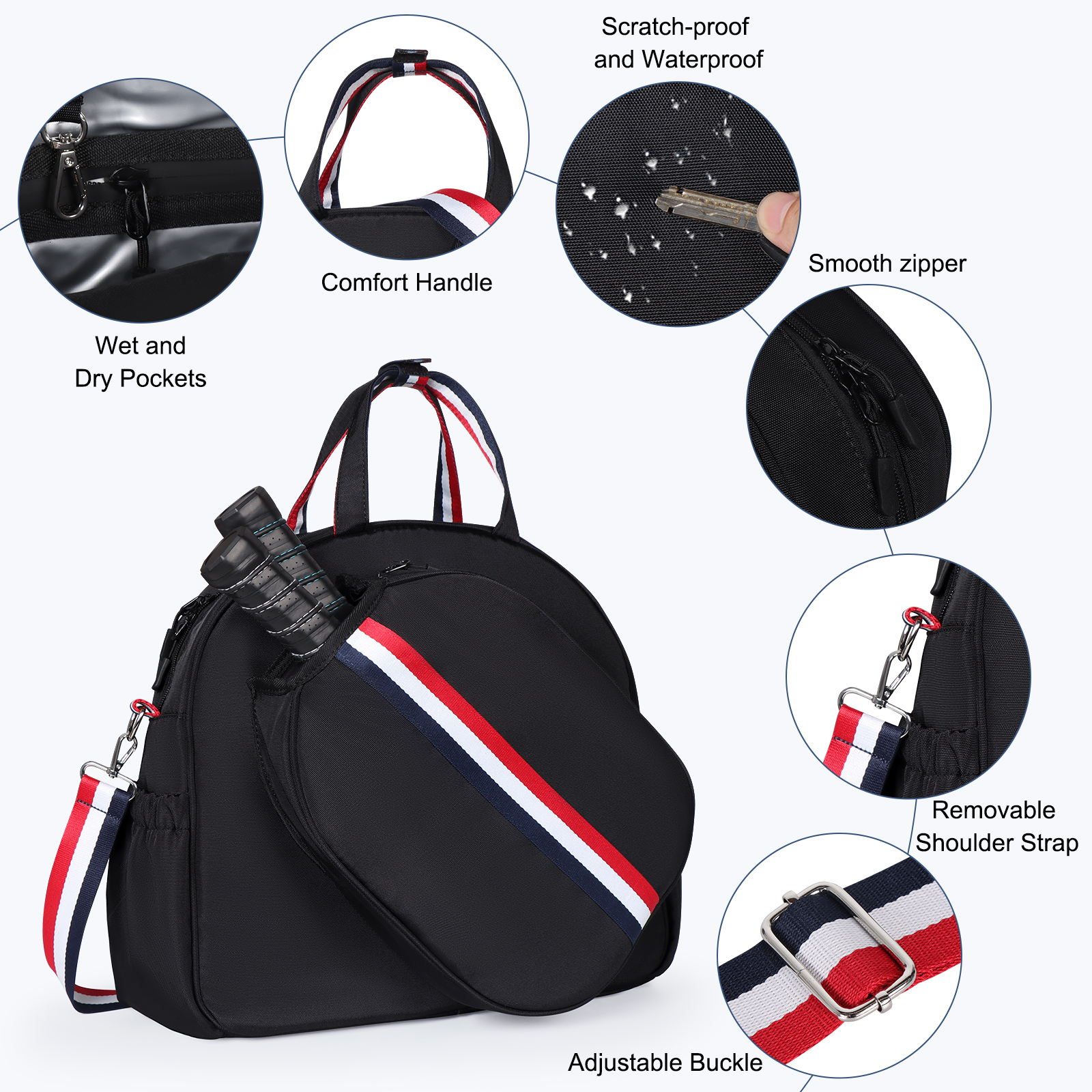 Multi-Sport Equipment Backpack - Pickleball Paddle ulasan dan harga