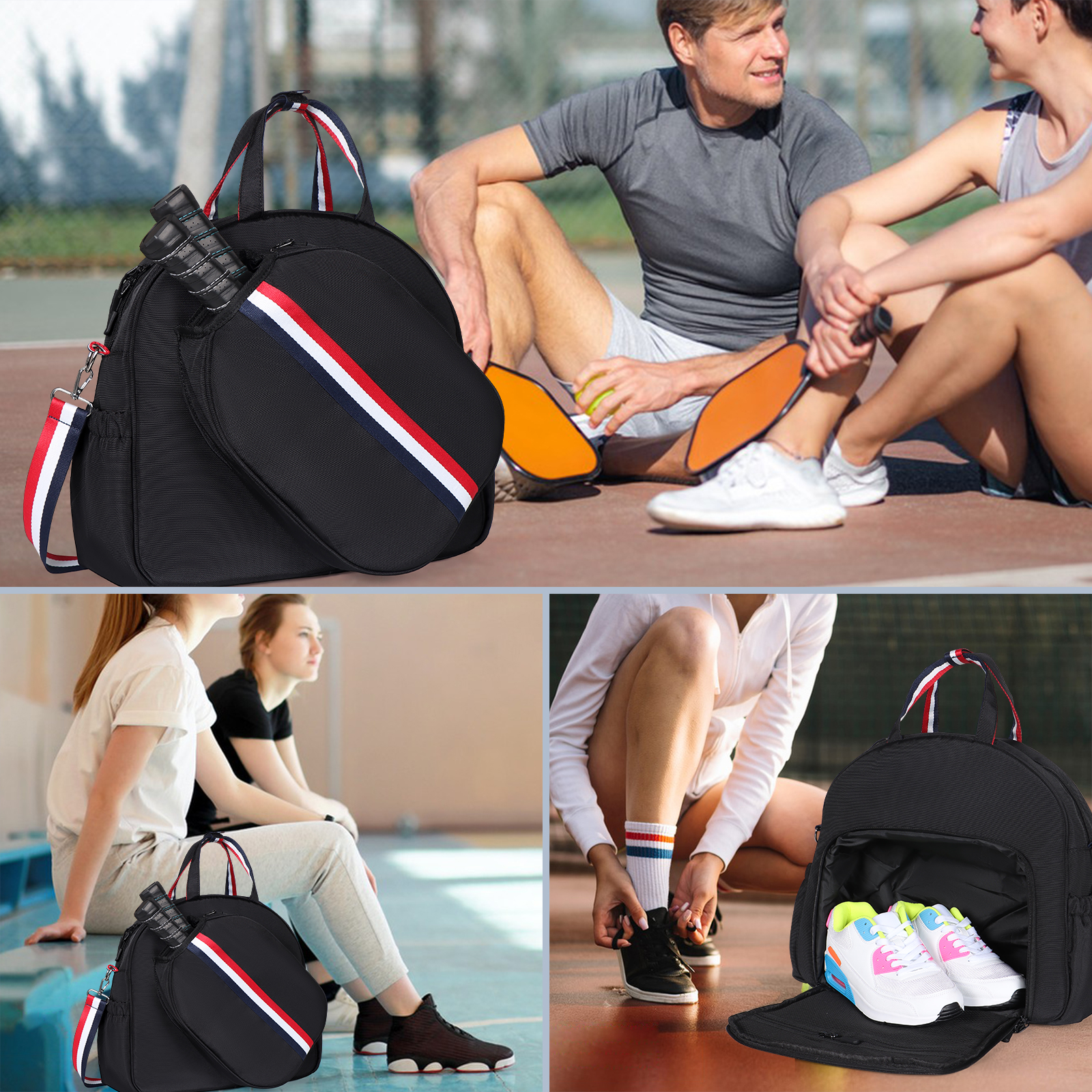 Multi-Sport Equipment Backpack - Pickleball Paddle ulasan dan harga
