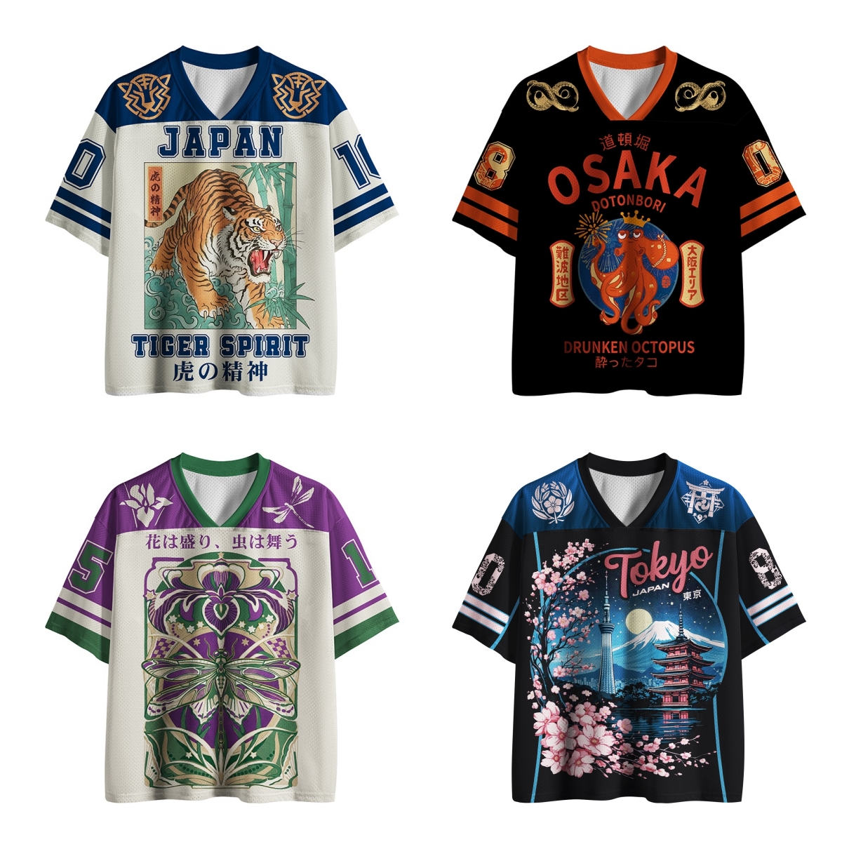 Japanese City 3D Print Unisex  - Sports Equipment Jersey ulasan dan harga