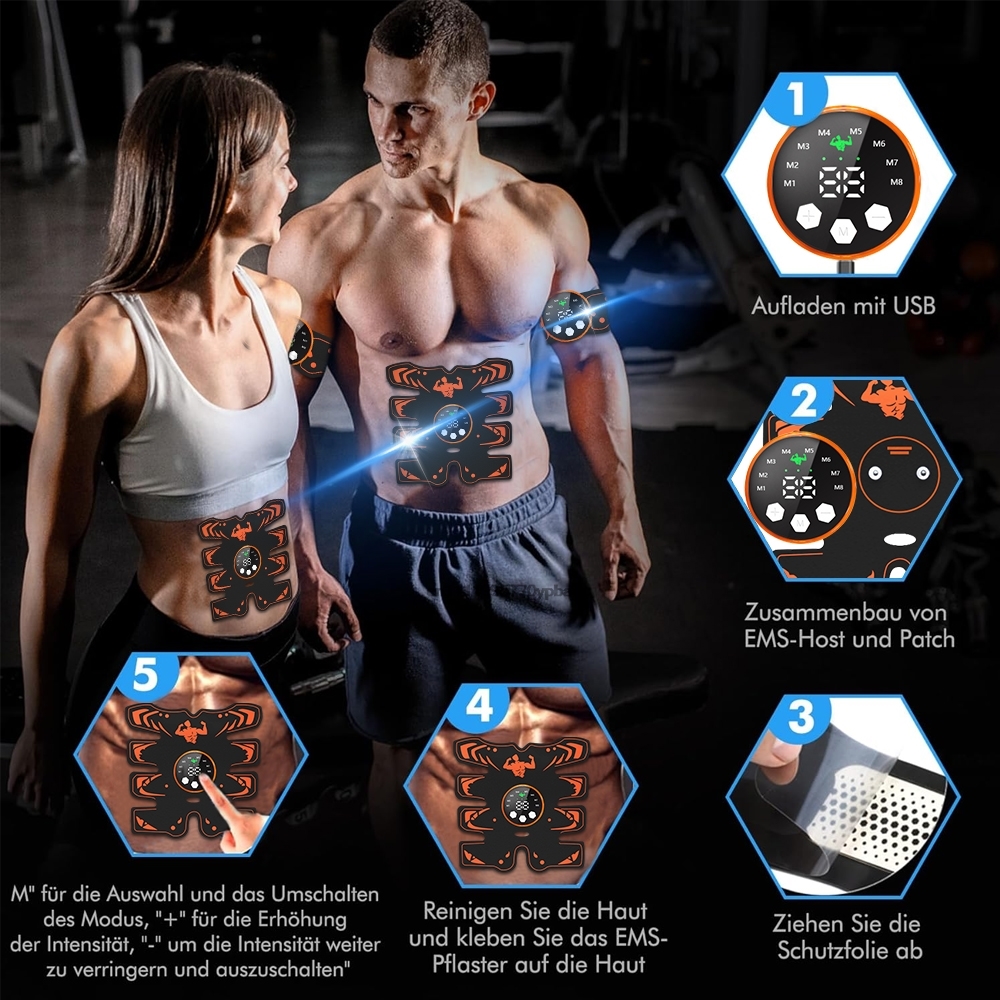 Portable EMS Abdominal Trainer - Sports Equipment At Home ulasan dan harga