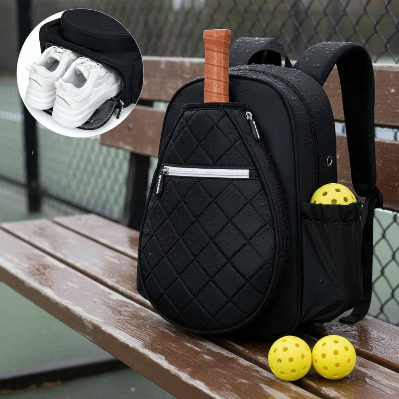 Quilted Pickleball Backpack Li - Pickleball Paddle ulasan dan harga